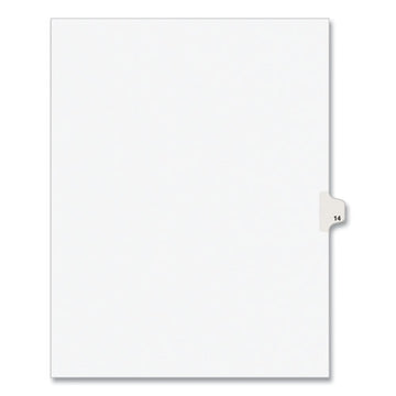 Avery® Preprinted Legal Exhibit Side Tab Index Dividers, Avery Style, 10-tab, 14, 11 X 8.5, White, 25-pack freeshipping - TVN Wholesale